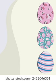 Bunny easter background, illustration easter, funny bunny, vector background wallpaper