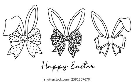 Bunny easter background illustration easter funny bunny vector background wallpaper