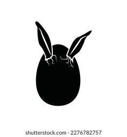 Bunny Easter cute egg rabbit hatched icon