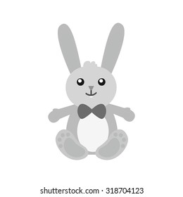 Bunny, easter, cute icon vector image.Can also be used for easter, celebration, observances and holidays. Suitable for mobile apps, web apps and print media.