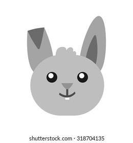 Bunny, easter, cute icon vector image.Can also be used for easter, celebration, observances and holidays. Suitable for mobile apps, web apps and print media.