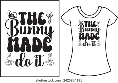 Bunny Easter day t shirt design