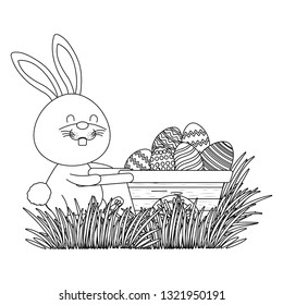 bunny with easter egg
