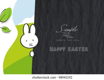 Bunny Easter in the garden