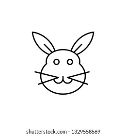 bunny, Easter, rabbit icon. Element of easter day icon. Thin line icon for website design and development, app development. Premium icon