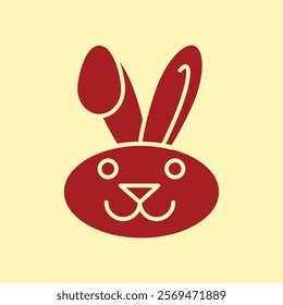 Bunny Easter trendy artwork charming abstract vector illustration colorful valuable design.eps