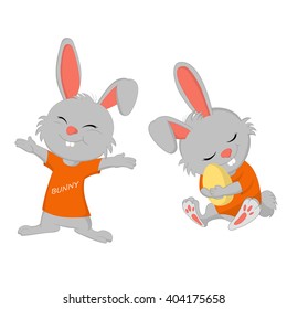 bunny easter.vector and illustration