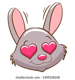 bunny face cartoon