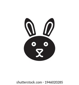 Bunny Face icon in vector. Logotype