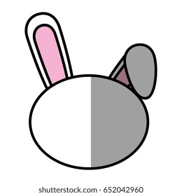 Bunny faceless cartoon