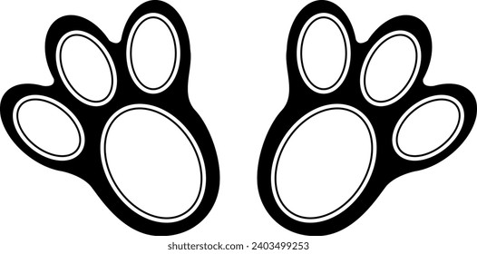 Bunny Feet Digital EPs Vector graphics File