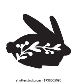 Bunny and flowers. Cut files for your design