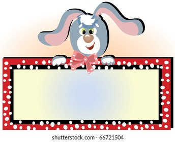 Bunny with frame