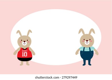bunny friend tag