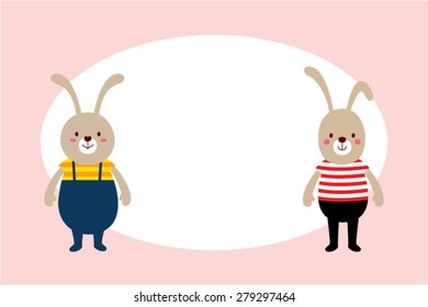 bunny friend tag
