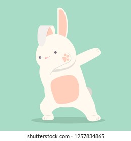 Bunny Funny  dabbing movement