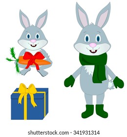 Bunny with gift