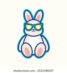 Bunny with The Glasses.
Funny Rabbit with The Glasses.