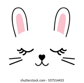 bunny graphic for t-shirt