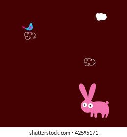 bunny greeting card