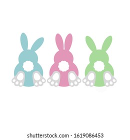 Bunny Happy Easter Shirt design Peeps monogram