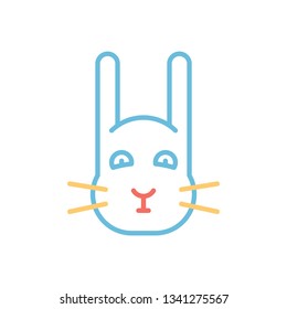 Bunny Hare Outline Vector Icon