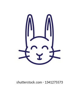 Bunny Hare Outline Vector Icon