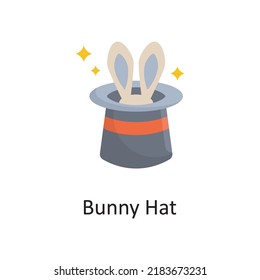 Bunny Hat vector flat Icon Design illustration. Miscellaneous Symbol on White background EPS 10 File