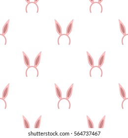 Bunny headband icon in cartoon style isolated on white background. Hats symbol stock vector illustration.