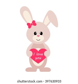 bunny with heart