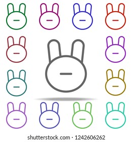 bunny icon. Elements of autumn in multi color style icons. Simple icon for websites, web design, mobile app, info graphics