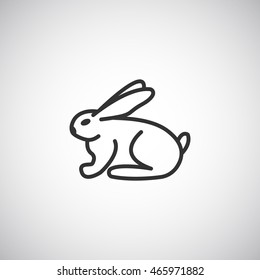 Bunny icon Flat.