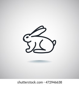 Bunny icon Flat.