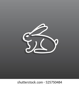 Bunny icon Flat.