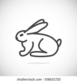 Bunny icon Flat.