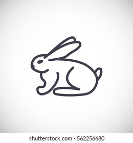 Bunny icon Flat.
