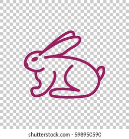 Bunny icon Flat.