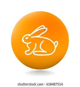 Bunny icon Flat.