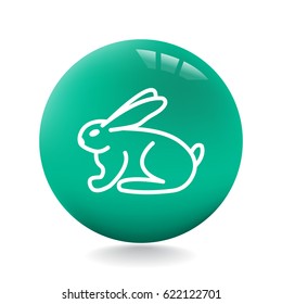 Bunny icon Flat.