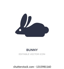 bunny icon on white background. Simple element illustration from Animals concept. bunny icon symbol design.