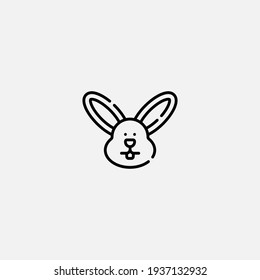 Bunny icon sign vector,Symbol, logo illustration for web and mobile