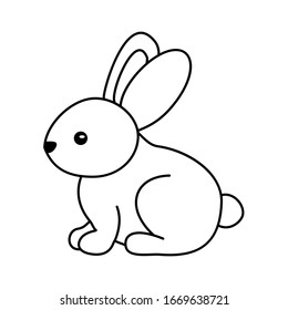 bunny icon vector illustration sign design