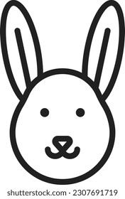 Bunny icon vector image. Suitable for mobile application web application and print media.