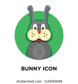 Bunny icon vector isolated on white background, Bunny transparent sign , colorful symbols