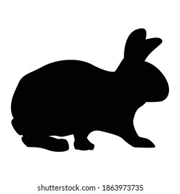 Bunny Icon, Vector, Silhouette wildlife design