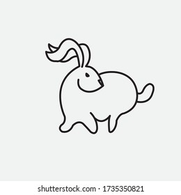 Ilustración de un icono de diseño de vectores de logotipo creativo único