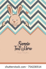 Bunny invitation / Rabbit card