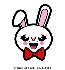 Bunny kawaii cartoon
