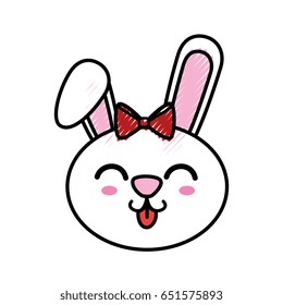 Bunny kawaii cartoon