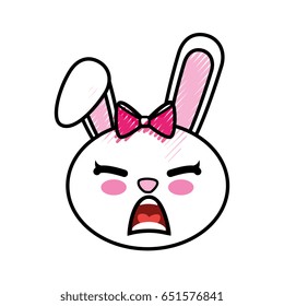 Bunny kawaii cartoon